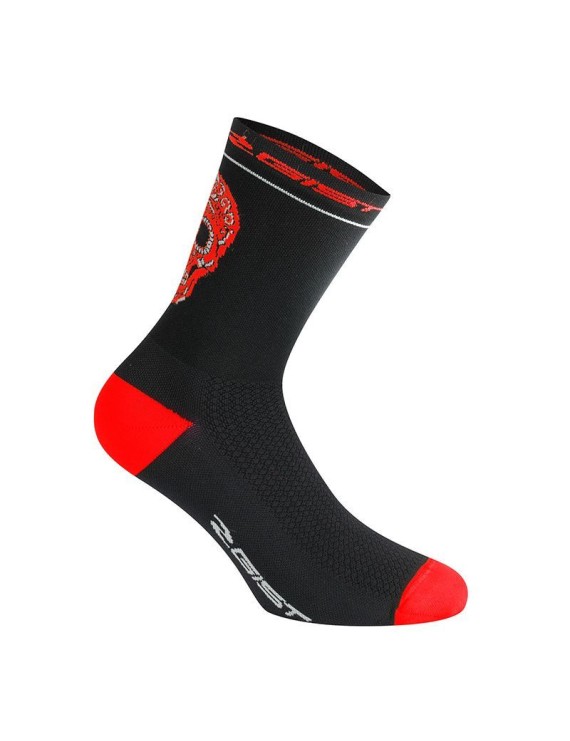 CHAUSSETTES-SOCQUETTES ETE GIST CRANE NOIR-ROUGE 33-36 - HAUTEUR 18CM  (PAIRE) -5860