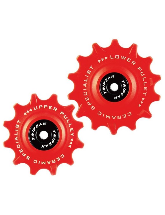 GALET DERAILLEUR ROUTE TRIPEAK 12-14 DENTS G5 CERAMIQUE 12V. SRAM ETAP AXS ROUGE (BLISTER DE 2)