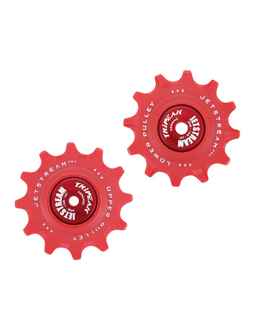 GALET DERAILLEUR ROUTE TRIPEAK 12-12 DENTS G5 CERAMIQUE 12V. SRAM ETAP AXS ROUGE (BLISTER DE 2)