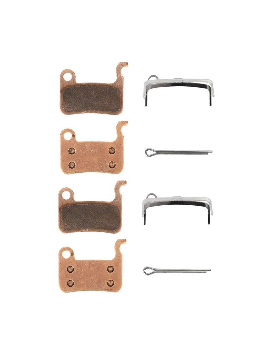 PLAQUETTE DE FREIN TROTTINETTE RS001-S POUR ETRIER XTECH SINTERISE (CUIVRE COMPOSITE) (VENDU PAR 2 PAIRES)  -SELECTION P2R-