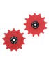 GALET DERAILLEUR GRAVEL-VTT TRIPEAK 13-13 DENTS G5 CERAMIQUE 11V. SHIMANO GRX-XT (GRX 812 - 817 - XTM8000) ROUGE (BLISTER DE 2)