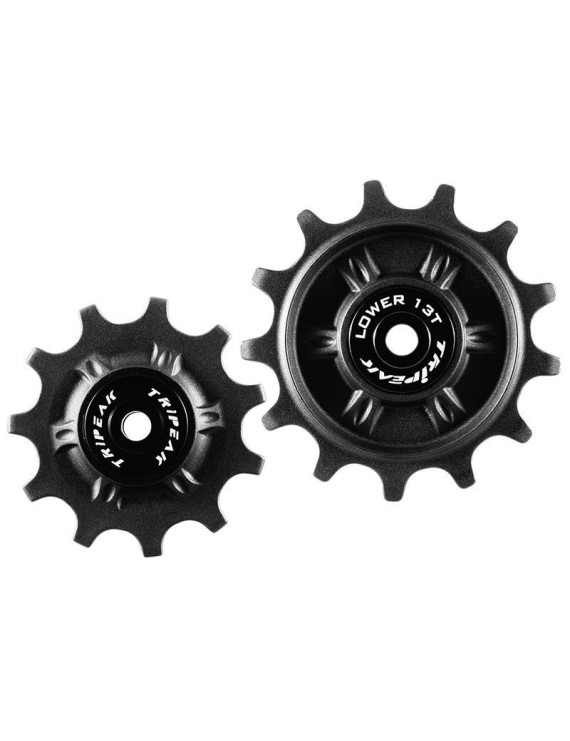 GALET DERAILLEUR GRAVEL-VTT TRIPEAK 11-13 DENTS G5 CERAMIQUE 11V. SHIMANO GRX-XT (GRX810 - 815 - XTM8000)  NOIR (BLISTER DE 2)