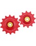 GALET DERAILLEUR ROUTE TRIPEAK 12-14 DENTS G5 CERAMIQUE 12V. SHIMANO DURA-ACE R9200 - ULTEGRA R8100 -105 R7100 ROUGE (BLISTER D