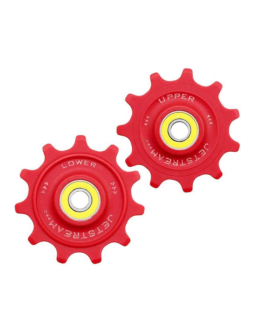 GALET DERAILLEUR ROUTE TRIPEAK 11-11 DENTS G5 CERAMIQUE 12V. SHIMANO DURA-ACE R9200 - ULTEGRA R8100 - 105 R7100 ROUGE (BLISTER 
