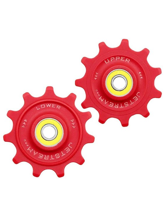 GALET DERAILLEUR ROUTE TRIPEAK 11-11 DENTS G5 CERAMIQUE 12V. SHIMANO DURA-ACE R9200 - ULTEGRA R8100 - 105 R7100 ROUGE (BLISTER 
