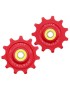 GALET DERAILLEUR ROUTE TRIPEAK 11-11 DENTS G5 CERAMIQUE 12V. SHIMANO DURA-ACE R9200 - ULTEGRA R8100 - 105 R7100 ROUGE (BLISTER 