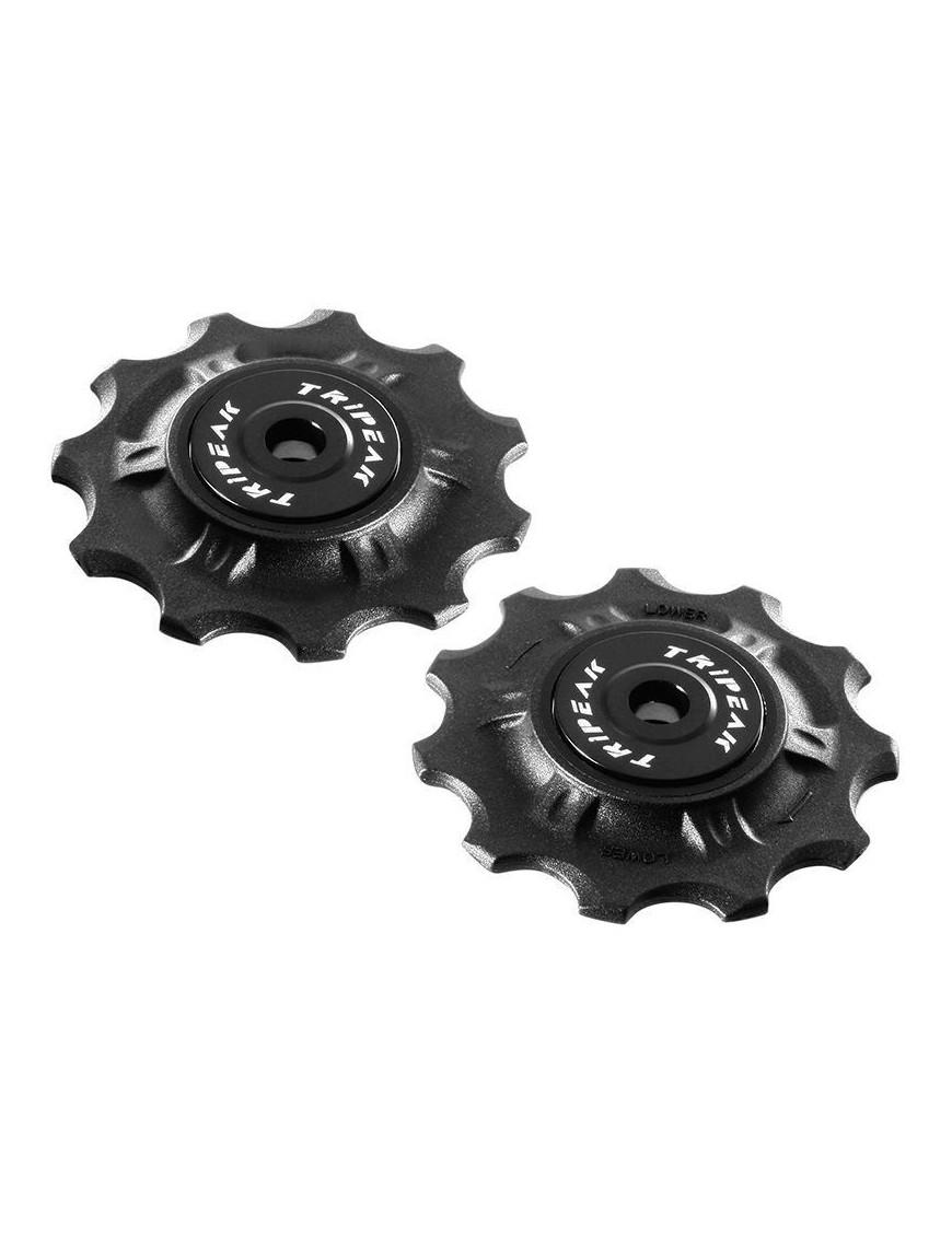 GALET DERAILLEUR ROUTE TRIPEAK 11-11 DENTS 11-10V. CAMPAGNOLO NOIR (BLISTER DE 2)