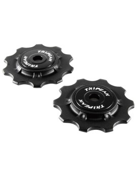GALET DERAILLEUR ROUTE TRIPEAK 10-10 DENTS 11-10V. CAMPAGNOLO NOIR (BLISTER DE 2)