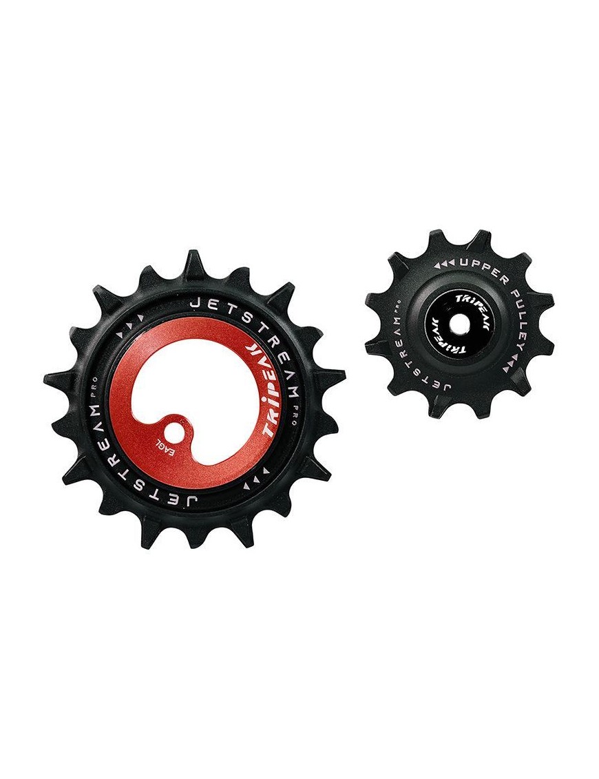 GALET DERAILLEUR AOPW TRIPEAK 12-18 DENTS CERAMIQUE 12V. SRAM VTT Eagle AXS ROUGE (JEU DE 2) (GARANTIE 4 ans)