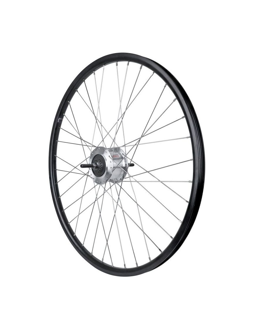 ROUE CITY DISQUE ARRIERE 26" MOYEU NEXUS 7 ROLLER BRAKE ARGENT JANTE 19C 36 RAYONS