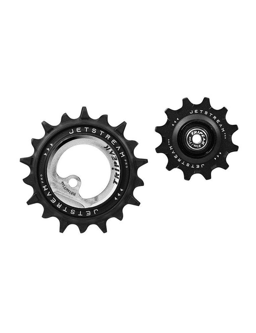GALET DERAILLEUR AOPW TRIPEAK 12-18 DENTS CERAMIQUE 12V. SHIMANO ULTEGRA R8100 - 105 R7100 ARGENT (JEU DE 2) (GARANTIE 4 ans)