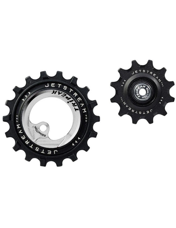 GALET DERAILLEUR AOPW TRIPEAK 12-18 DENTS CERAMIQUE 11V. SHIMANO ULTEGRA R8000 GS - 105 R7000GS ARGENT (JEU DE 2) (GARANTIE 4 a