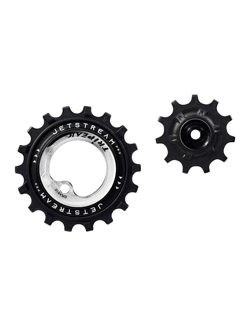 GALET DERAILLEUR AOPW TRIPEAK 11-18 DENTS CERAMIQUE 2x12-11V. SHIMANO GRX RX810 - 815 - 820 ARGENT (JEU DE 2) (GARANTIE 4 ans)