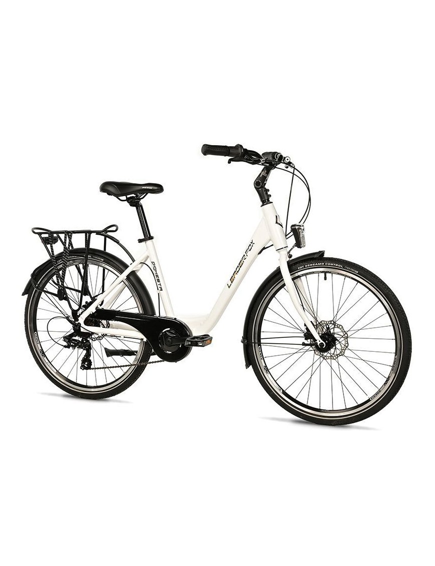 VELO MUSCULAIRE CITY BIKE 26 LEADER FOX DOMESTA 2025 FEMME BLANC 7V CADRE ALU 19 POUCES (TAILLE ADULTE 175 à 183 cm)