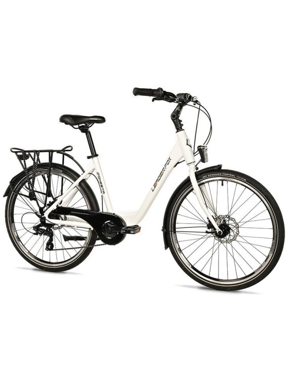 VELO MUSCULAIRE CITY BIKE 26 LEADER FOX DOMESTA 2025 FEMME BLANC 7V CADRE ALU 19 POUCES (TAILLE ADULTE 175 à 183 cm)