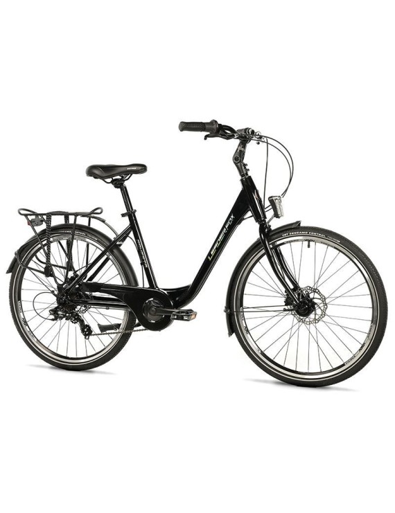 VELO MUSCULAIRE CITY BIKE 26 LEADER FOX DOMESTA 2025 FEMME NOIR 7V CADRE ALU 19 POUCES (TAILLE ADULTE 175 à 183 cm)