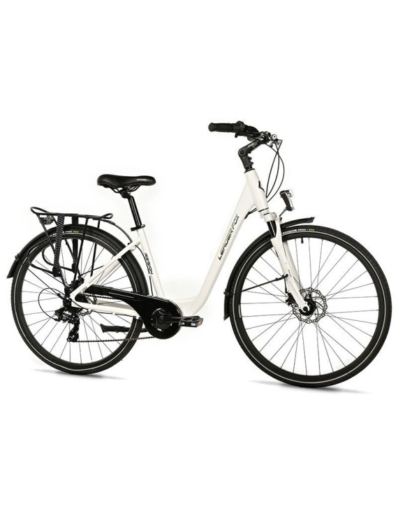 VELO MUSCULAIRE CITY BIKE 28 LEADER FOX REGION 2025 FEMME BLANC 7V CADRE ALU 19 POUCES (TAILLE ADULTE 175 à 183 cm)