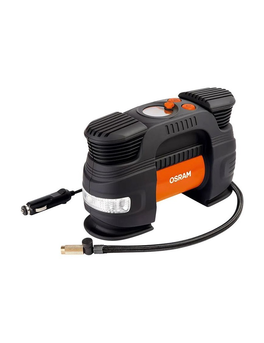 COMPRESSEUR-GONFLEUR-POMPE UNIVERSEL TYRE INFLATE 830 (12V, 180W) (ECRAN LED RETRO-ECLAIRE) (DEBIT 40-43 L-min)  -OSRAM-
