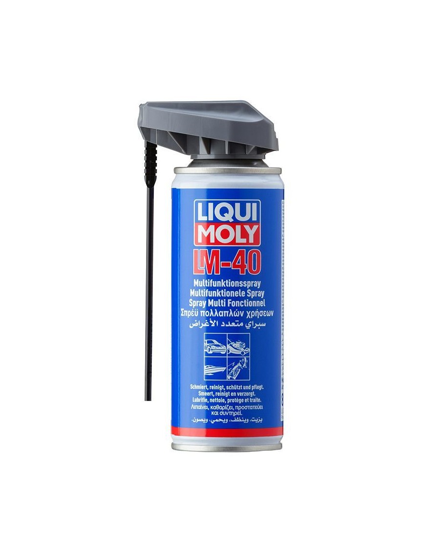 LUBRIFIANT LIQUI MOLY LM 40 MULTIFONCTION (AEROSOL 200 ml) DOUBLE POSITION