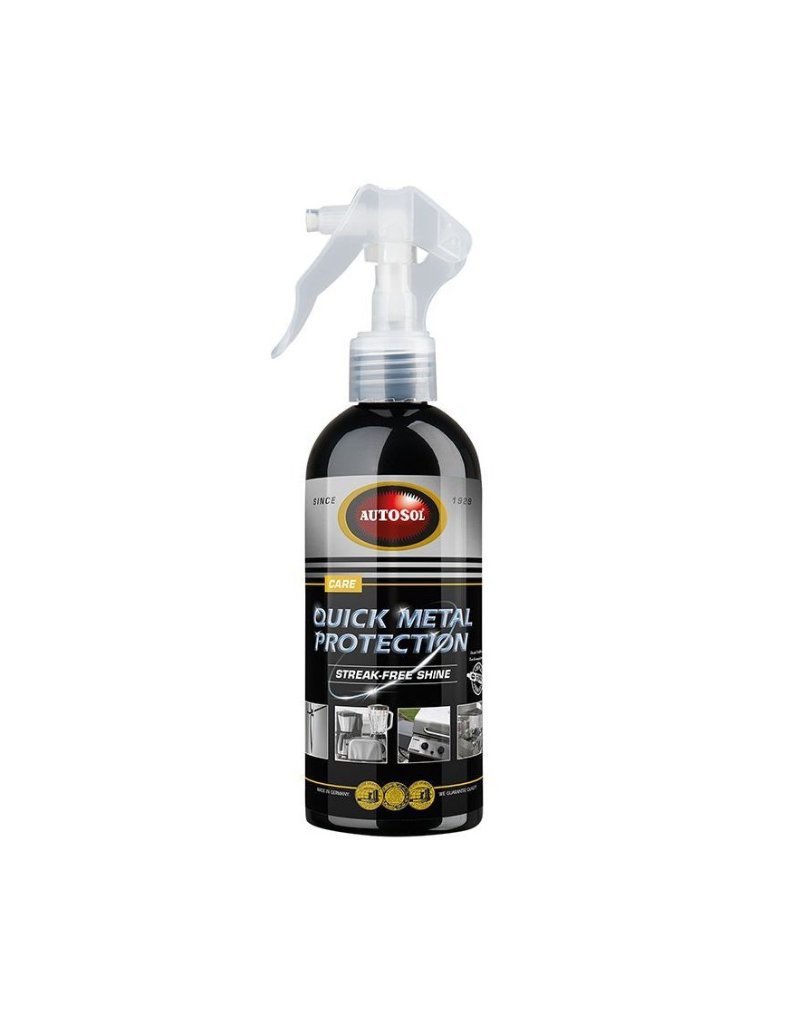 NETTOYANT-DEGRAISSANT AUTOSOL QUICK METAL PROTECTION (SPRAY 250 ml) (CONVIENT AUX SURFACES METALLIQUE BROSSES ET L'ALUMINIUM AN