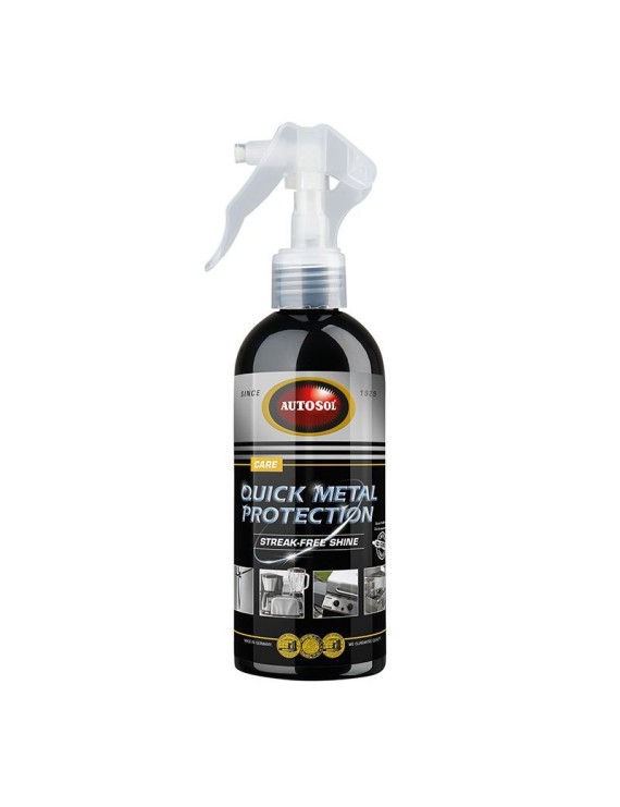 NETTOYANT-DEGRAISSANT AUTOSOL QUICK METAL PROTECTION (SPRAY 250 ml) (CONVIENT AUX SURFACES METALLIQUE BROSSES ET L'ALUMINIUM AN