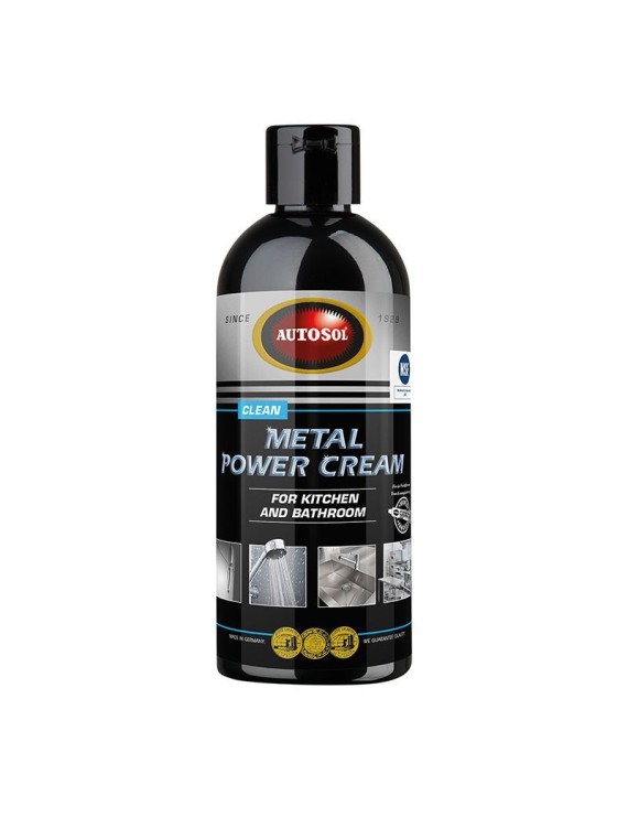 NETTOYANT METAL AUTOSOL POWER CREAM (FLACON 250 ml) (ENTRETIEN TOUS METAUX : ALU, CUIVRE, ACIER...) (MADE IN GERMANY - QUALITE