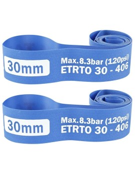 FOND DE JANTE VELOX PVC ROUE 20'' CARGO - LONGTAIL EN 30mm (VENDU PAR 2 EN BOITE)