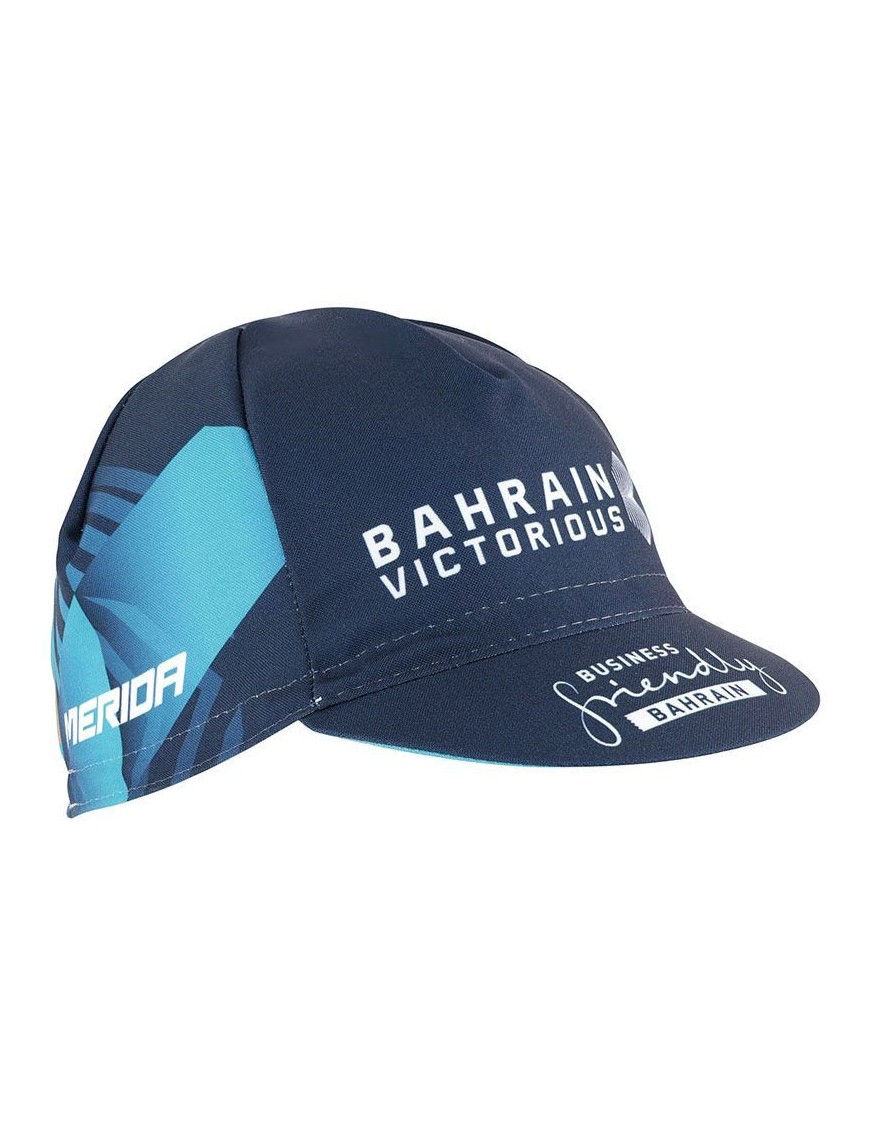 CASQUETTE VELO EQUIPE PRO BAHRAIN VICTOR NOIR-TURQUOISE