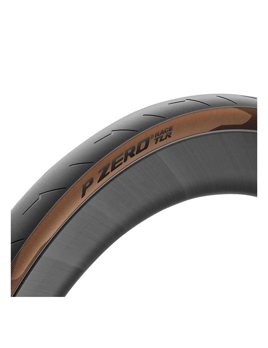 PNEU ROUTE 700 X 26 PIRELLI P ZERO RACE CLASSIC TANWALL NOIR FLANC MARRON TUBELESS READY TS (26-622)