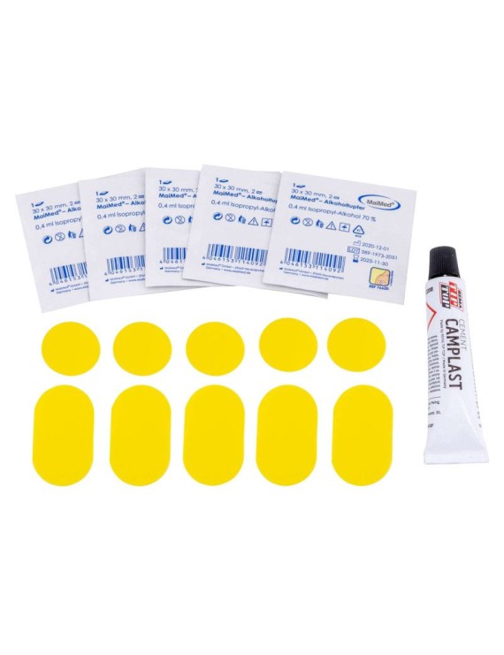 KIT REPARATION CHAMBRE A AIR PIRELLI SMARTUBE - BOITE (10 PATCHS + COLLE)