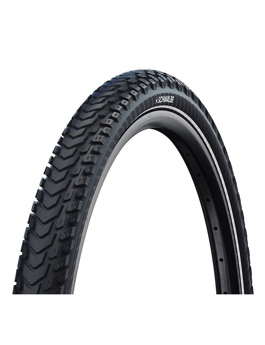 PNEU VTC - VAE URBAIN 700 X 35 SCHWALBE MARATHON MONDIAL NOIR TR (47-622) RENFORT 5mm FLANC REFLEX HOMOLOGUE VAE e50