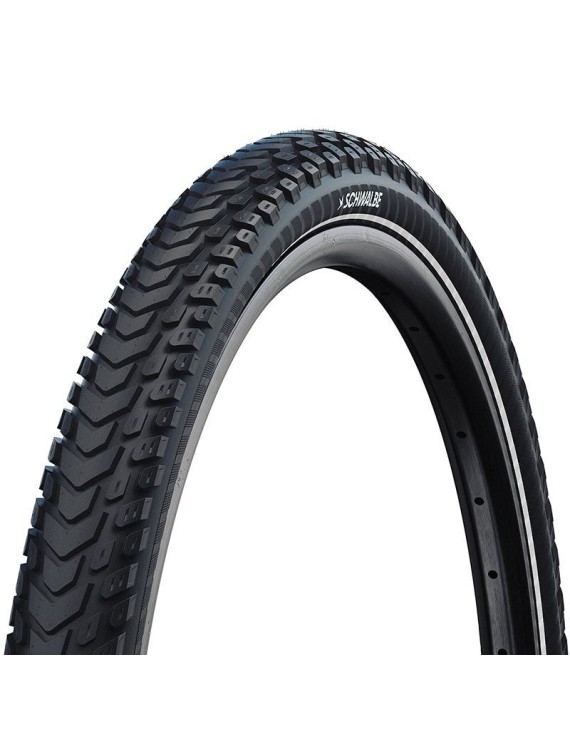 PNEU VTC - VAE URBAIN 700 X 35 SCHWALBE MARATHON MONDIAL NOIR TR (47-622) RENFORT 5mm FLANC REFLEX HOMOLOGUE VAE e50