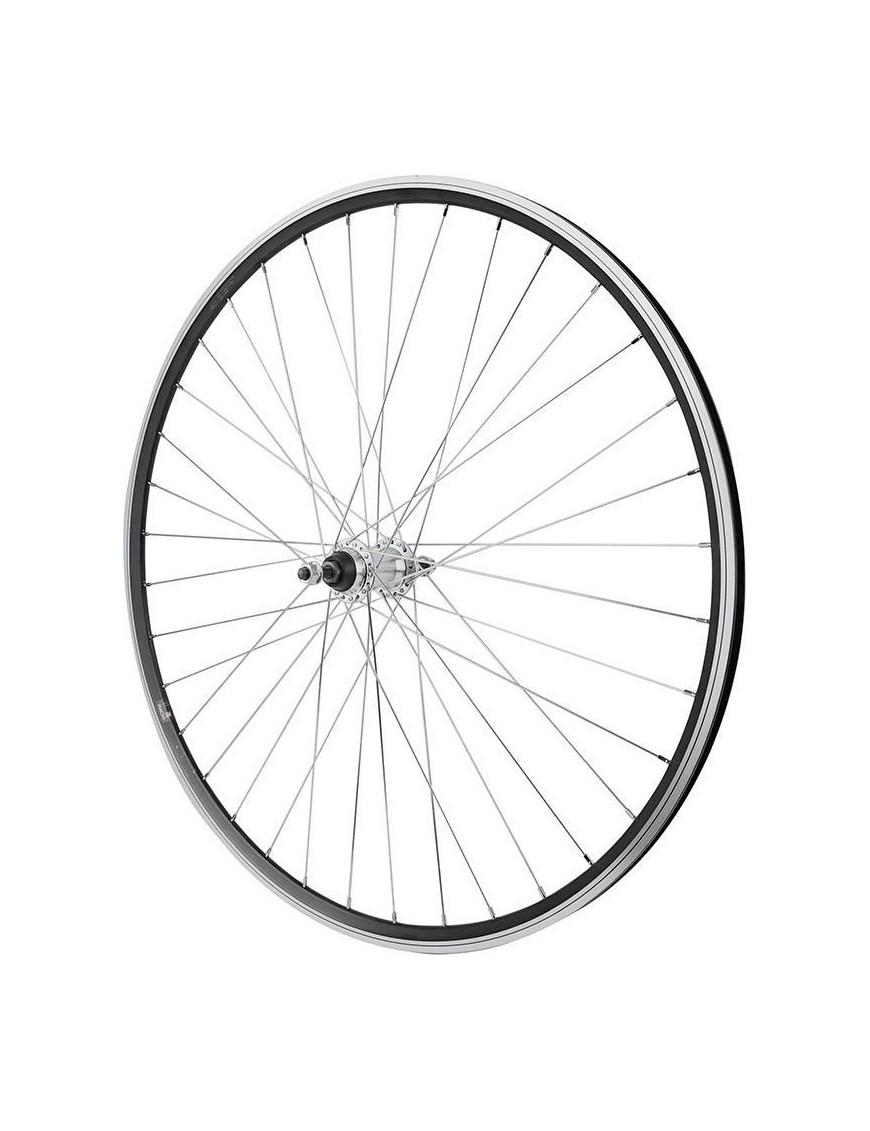 ROUE ROUTE PATIN BLOCAGE 700 MACH1 CFX NOIR ARRIERE MOYEU ALU ROUE LIBRE 1V JANTE 13C 36 RAYONS GALVA -MAX LOAD 110kgs-