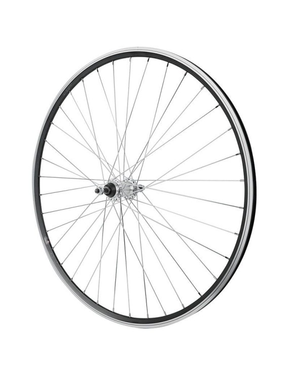ROUE ROUTE PATIN BLOCAGE 700 MACH1 CFX NOIR ARRIERE MOYEU ALU ROUE LIBRE 1V JANTE 13C 36 RAYONS GALVA -MAX LOAD 110kgs-
