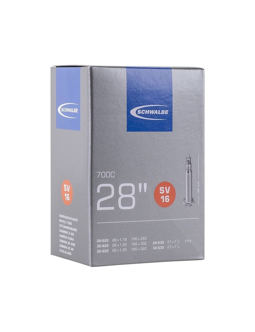 CHAMBRE A AIR VELO 700 x 28-32 SCHWALBE VALVE PRESTA 40mm (SV16)