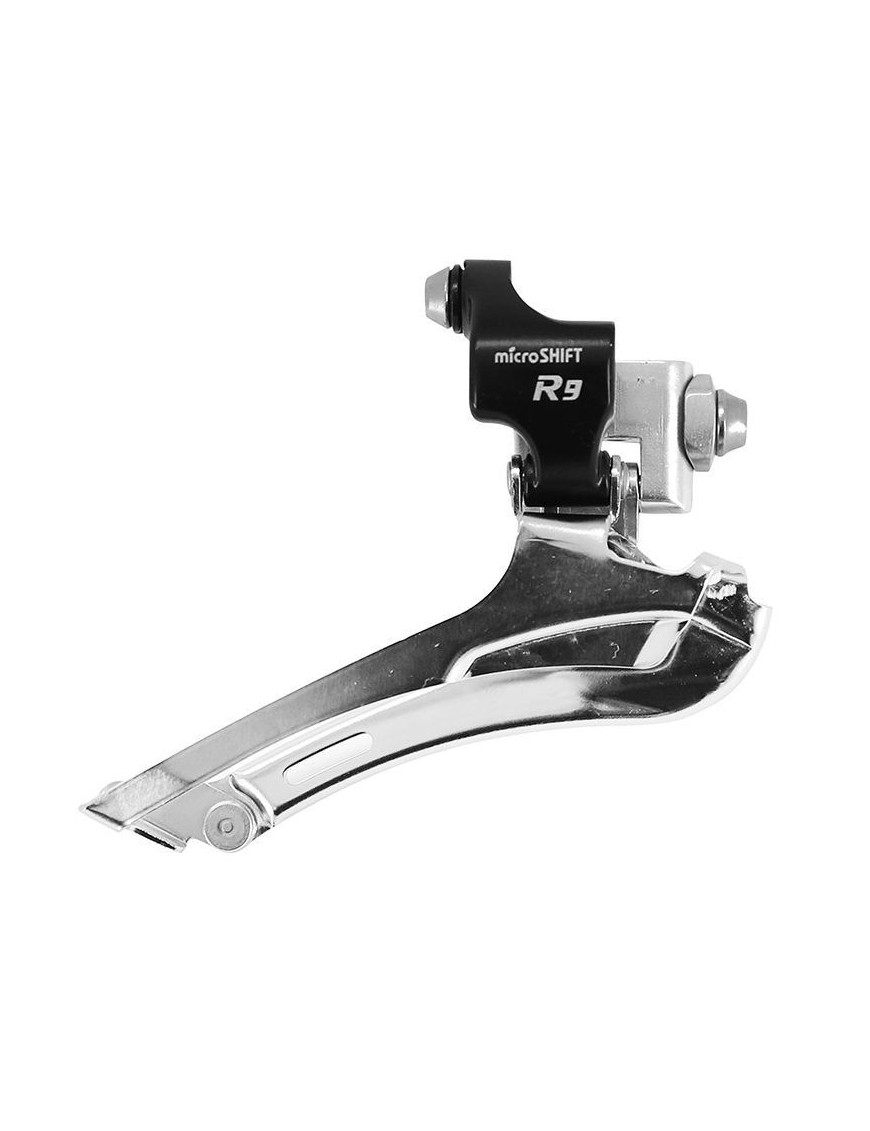 DERAILLEUR ROUTE AVANT MICROHSIFT 9V. DOUBLE A BRASER TIRAGE BAS (COMPATIBLE SHIMANO)