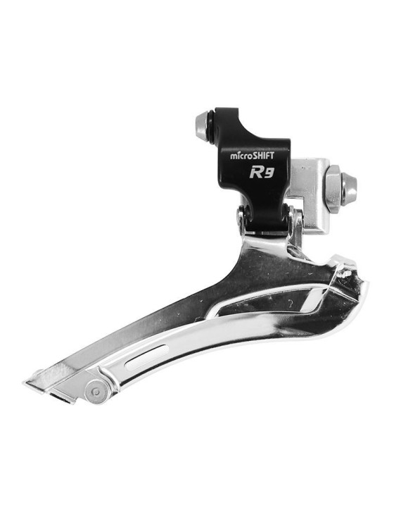 DERAILLEUR ROUTE AVANT MICROHSIFT 9V. DOUBLE A BRASER TIRAGE BAS (COMPATIBLE SHIMANO)