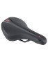 SELLE NEWTON JUNIOR ICHNOS RACING NOIR DECO ROUGE 236X139MM RAIL ACIER