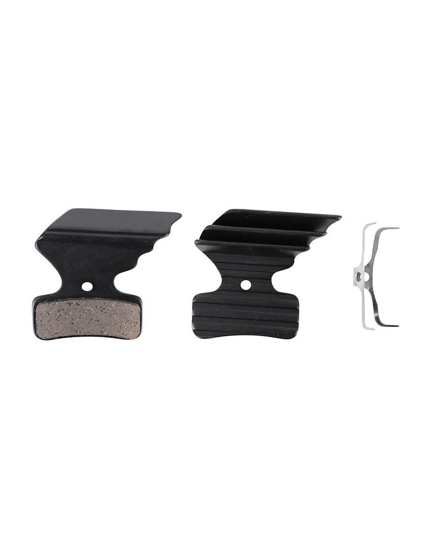 PLAQUETTE DE FREIN VTT SHIMANO XTR M9120, XT M8120, SLX M7120 AVEC REFROIDISSEUR (NEWTON ORGANIC) (PAIRE SUR CARTE)