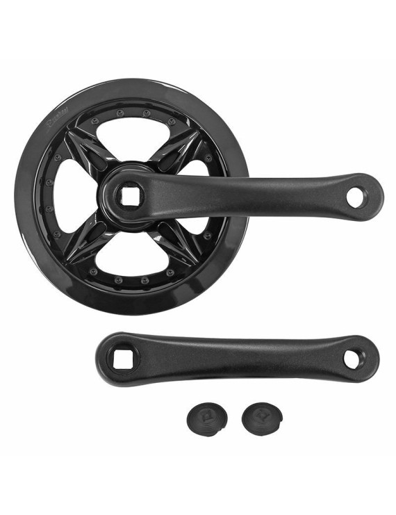 PEDALIER VTT P2R 6-7-8V. DOUBLE FLASQUE ALU NOIR 152 mm 36DTS (BOITIER 119mm)