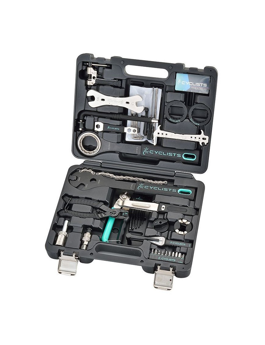 OUTIL COFFRET - MALETTE ENTRETIEN ET REPARATION VELO - 22 OUTILS INDISPENSABLES -NEWTON-