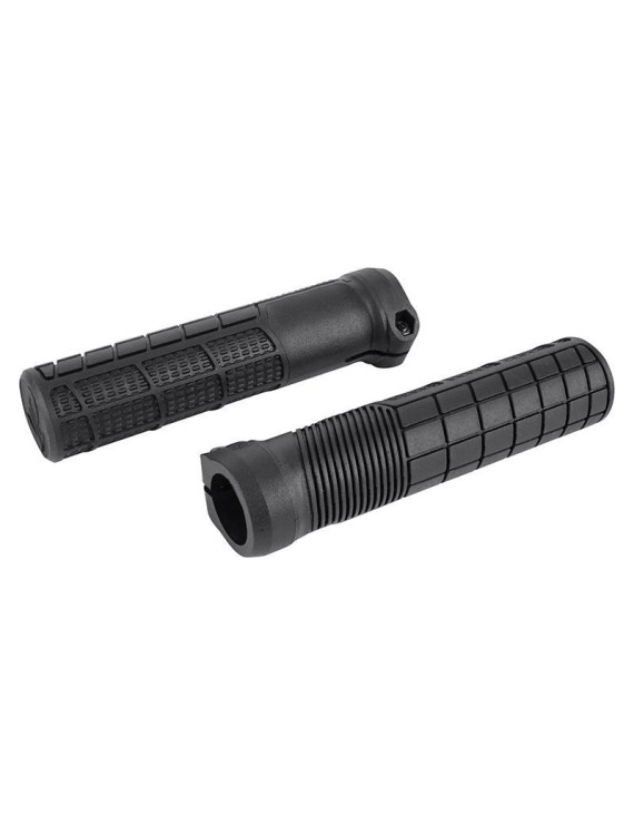 POIGNEE VTT - CITY NEWTON LOCK ON RUBBER NOIR L138mm SANS BOUCHON (PAIRE)