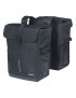 SACOCHE ARRIERE VELO DOUBLE BASIL MOVE 30L NOIR (16x27x38cm) COMPATIBLE SYSTEME MIK 2.0 (FIXATION NON INCLUS)