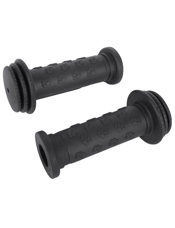 POIGNEE CITY ENFANT NOIR AVEC PROTECTION CHOC L100mm (PAIRE) DIAM 17.5