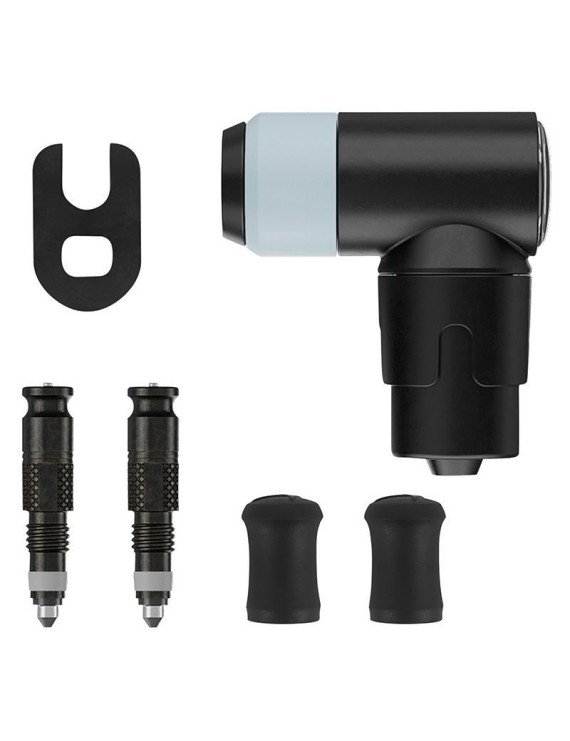 ADAPTATEUR VALVE DE PNEU TUBELESS PRESTA-SV SCHWALBE CLIK VALVE OBUS DEMONTABLE + TETE DE POMPE (VENDU A LA PAIRE SUR CARTE)