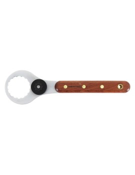 OUTIL DEMONTE CUVETTE - BOITIER PEDALIER WOOD 16 CANELURES + DEMONTE VIS MANIVELLE MANCHE BOIS NEWTON