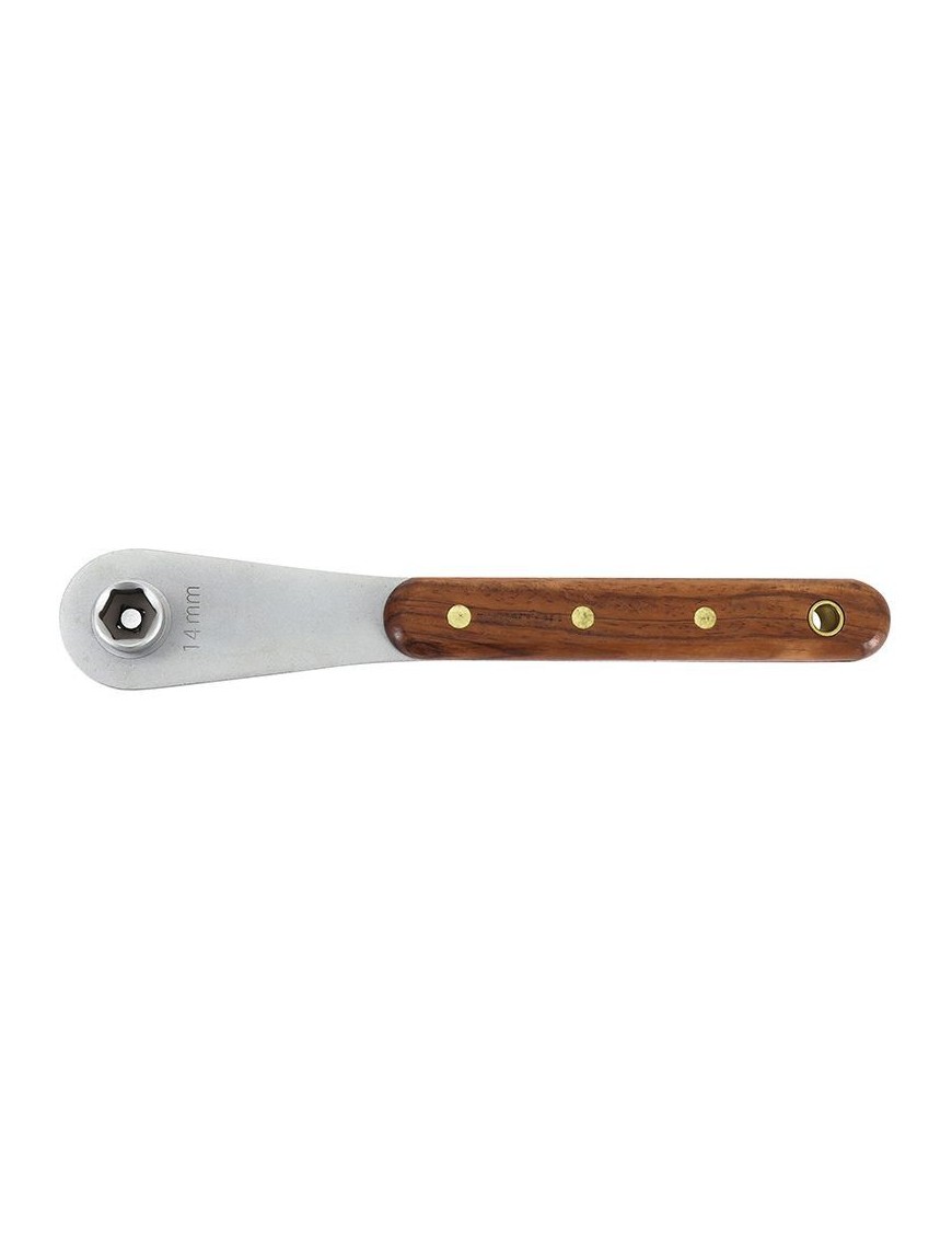 OUTIL DEMONTE MANIVELLE WOOD CLE ALLEN 8MM & DOUILLE 14MM MANCHE BOIS NEWTON