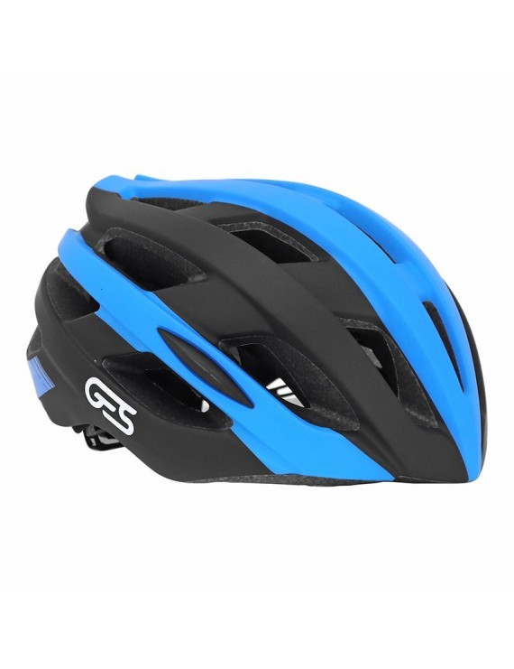 CASQUE VELO ADULTE GES ROUTE-GRAVEL ICON-12 NOIR-BLEU IN-MOLD TAILLE 58-62 FIT-SYSTEM (VENDU EN BOITE)