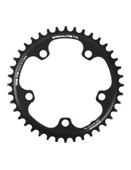 PLATEAU GRAVEL 5BRA D.110 POUR SHIMANO GRX MONO TA 110 ONE 40DTS COMPATIBLE SHIMANO-SRAM NOIR  10-11-(12V SRAM)