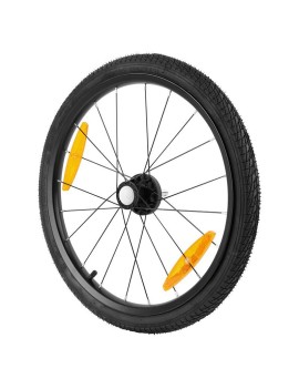 ROUE REMORQUE VELO 20" MOYEU FUSEE RAYON AVEC PNEU + CHAMBRE (GAUCHE)  - POUR REMORQUE 161054